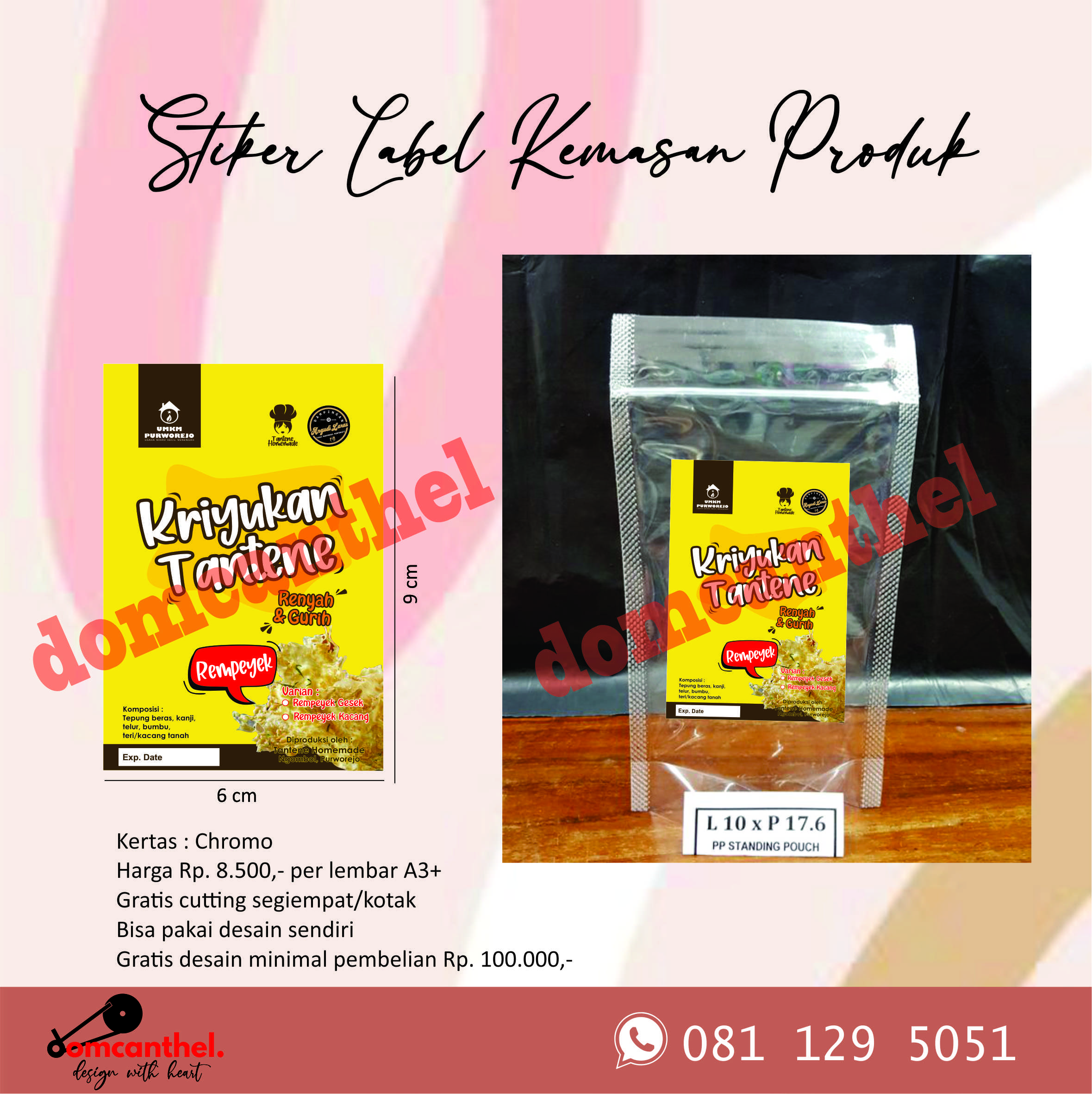 Stiker Label Kemasan Produk